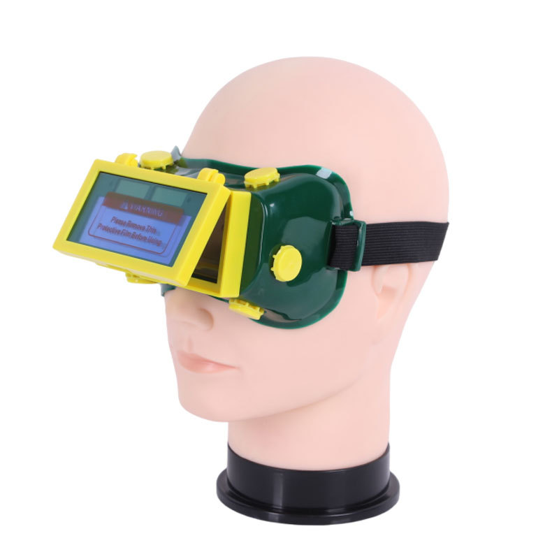 变光电焊眼镜太阳能充电护目镜保护片焊接眼